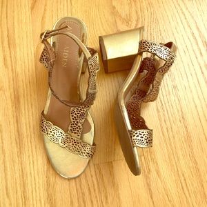 Ava & Aiden Laser-cut Leather Sandal